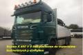 Scania R 560 V 8 6x2 platforma do materiaw budowlanych z dwigiem